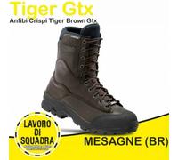 Anfibi CRISPI TIGER GTX Marroni Brown Suola Vibram Trekking Militare Invernali