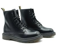 anfibi donna con lacci stivali scarpe scarponcini neri stivaletti alti militari