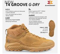 ANFIBI TATTICI GARMONT T4 GROOVE G-DRY COYOTE TAN GR-002711
