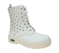 Anfibio Traforato Donna Cult Young White T-170 Anfibi Stivali Alti Bianchi Traforati Battistrada Dentellato Altezza 3.5 Cm (Bianco, Sistema Taglie Calzature EU, Adulto, Donna, Numero, Media, 39)