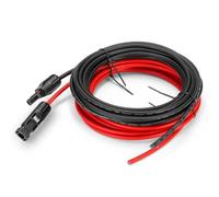 ANFIL 4mm2 / 12AWG Cavo di Prolunga per Pannelli Solari con Connettore Maschio e Femmina (3 m rosso + 3 m nero)