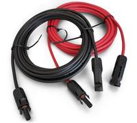 ANFIL 6mm2 / 10AWG Cavo di Prolunga per Pannelli Solari con Connettore Maschio e Femmina (3 m rosso + 3 m nero)