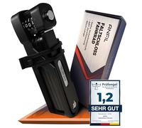 ANFIL® Lucchetto Pieghevole - Combinazione Lucchetto per Bicicletta ad Alta Sicurezza Incluso Supporto - Robusto Lucchetto per Bicicletta Lucchetto Pieghevole in Acciaio al Carbonio