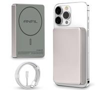 ANFIL® Power Bank 10000mAh Compatibile con iPhone 16, 15, 14, 13 - Mag-Safe Powerbank Magnetico, 15W Wireless + 20W USB-C, LED Indicatore, Powerbank Portatile, con Magnete