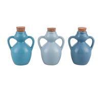 Anfora mini oliera 107 ml in ceramica e sughero, Ocean