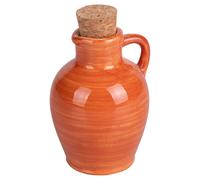 Anfora mini oliera 95 ml in ceramica e sughero, Dulce de Leche, Tinte Uniche
