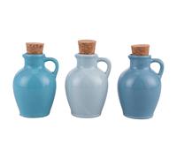 Anfora mini oliera 95 ml in ceramica e sughero, Ocean
