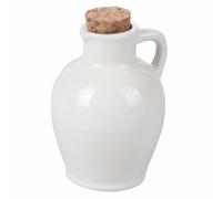 Anfora Mini oliera 95 ml in Ceramica Tappo in Sughero, Sabbia, 4 Toni