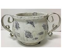 Anfora vaso effetto pietra cm 23,5x13,5x12 da interno e da esterno ciotola utilizzabile come centrotavola svuotatasche