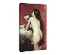 ANFOTCM Charles Emile Auguste Carolus-Duran, The Model, 1905, poster su tela, decorazione artistica da parete per soggiorno e camera da letto, 40 x 60 cm