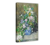 ANFOTCM Pierre-Auguste Renoir, Spring Bouquet, poster per l'estetica della stanza, stampa artistica da parete su tela, 60 x 90 cm