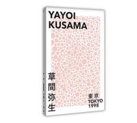 ANFOTCM Yayoi Kusama Exhibition Waves, Blush Japanese Modern S for Living Bedroom Ating Christmas Art Wall Decoration Poster Family Bar Restaurant Garage Cafe Art Sign Gift 30 x 45 cm