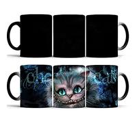 ANGANGAN Tazza Cambia Colore con Calore, Tazza Magica Ceramica termosensibile Coffee Tea Cup 300 ml （Gatto del Cheshire