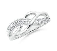 ANGARA Fascia Tennis Lab-Created 0.32 Ct Diamante Rotondo Multi-Fila in Argento
