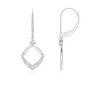 ANGARA Orecchini Pendente A Frammenti In Oro 14K Con Diamante Lab 0.25 Ct