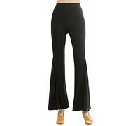 Angcoco Danza Classica Femminile Tango Cha Cha Latin Stretch Boot Cut Pantaloni a Zampa
