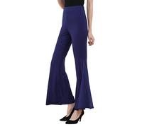 Angcoco Pantaloni da Danza Classica da Donna Tango Cha Cha Latino in Chiffon con Taglio a Zampa di Elefante