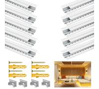 Angdarun LED professionale per strisce da 18 mm, confezione da 10 x 1 metro, diffusore per pareti e soffitti, copertura a LED, diffusore Philips Hue Strip