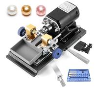 ANGDI Macchina foratrice per Perle da 450 W, Set Completo per Foratura di Perle con 15 Morsetti, velocità Regolabile da 500 a 18000 Giri/min, Diametro 4-35 mm, Strumento per forare Pietre