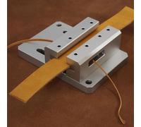 ANGDI Rifilatrice per Bordi in Pelle, smussatrice Manuale per Bordi di Cinture con Larghezza Regolabile Fino a 55 mm, Macchina da Tavolo in Lega di Alluminio con semicircolare(4.5-6mm)