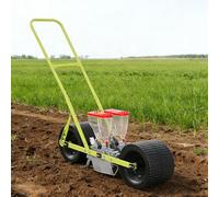 ANGDI Seminatrice Manuale per ortaggi, seminatrice Manuale a Spinta per Semi da Giardino con Distanza e profondità tra Le File Regolabili, seminatrice agricola per Uso agricolo(2)