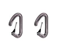 Ange S Gris Moschettone Compact Con Sistema Light Monofil Keylock, Argento (Confezione da 2)