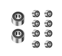ANGEEK 10 pezzi 693-2RS cuscinetto a sfere 3 mm x 8 mm x 4 mm, prelubrificato, doppia tenuta, 693RS cuscinetto a sfere a gola profonda