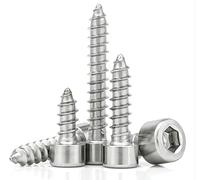 ANGEEK 50 Pezzi Viti in acciaio inox M5 X 20mm 304 con filettatura autofilettante, viti con esagono incassato, viti con esagono incassato