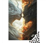 Angel 1000Pcs Puzzle Classici Puzzle Angel Devil Per Adulti Regalo Per Amore E Amico Qualità Premium Riduzione Dello Stress Collezione Challenge Idea Regalo 1000pcs (75x50cm)