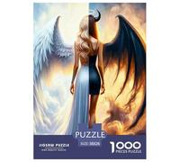 Angel And Demon Puzzle 1000 Pezzi Collezione Artistica - Arte Da Appendere, Premium Design, Perfetto Per Appassionati Di Puzzle - 38x26cm/1000pcs