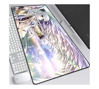 Angel batte il tappetino per mouse anime 800x300mm, tappetini per mouse tastiera, tappetino per mouse da gioco professionale XXL esteso con base in gomma spessa 3mm, per PC, E