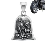 Angel Bell - Piccole campane per motociclisti | Ornamento gurdian Biker | Accessorio regalo | Campane di protezione per motociclisti per uomini e donne ciondolo benedizione moto