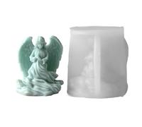 Angel Candle Mold - Angelo Silicone Molds | Angel Wings Resin Casting Mold | 3D Angel Girl Molds For Soy Wax Handmade Soap | Mold For Dessert Resin Craft Plaster Ornament Crafts Desktop Decoration