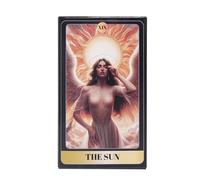Angel Casual Tarocchi Toys, English 78-Card Oracle Deck, Portable Fortune Telling Games, Fun Card Game for Classmate Gatherings, Family Entertainment, and Friends
