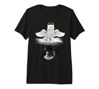 Angel Cat And Devil Cat Funny Kitty Kitten Cats Lovers Maglietta Premium