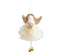 Angel Christmas Ornaments with Bells - Classic Doll Tree Decoration, Ornament Festive Pendant per Stile Di Vacanza Stagionale, Leggeri Riutilizzabili Invernale Allegria Invernale | Ce