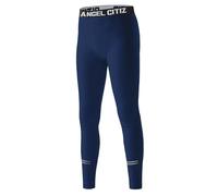 ANGEL CITIZ Pantaloni a compressione per bambini e ragazzi, biancheria intima sportiva da calcio, tuta funzionale, Blu, 10 anni