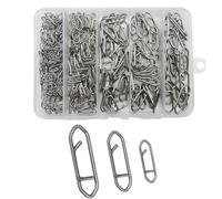 Angel Clips - Crankbait hechtt | hechtt Köder Crankbait, 260 Pezzi Di Clip Di Con Funzionalità Di Cambio Rapido, Connettore In Acciaio Inossidabile Per Acqua Salata, Acqua, Lago, Fiume, Se