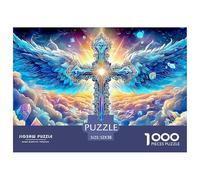 Angel CrossUltimate Challenge Jigsaw Puzzles for Adults Conquer The 1000-Piece (Advanced) Impossible, Hard, And Difficult Challenging Puzzle Educational Games - This Is The Pinnacle Gift Jigsaw Puzzl