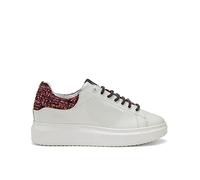Angel Cuore Coco' Scarlet - Sneakers in Pelle - Dipinto a Mano Glossy - 37 - Bianco