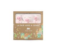 Angel Dear Pair and a Spare 3 Piece Blanket Set, Piggy by Angel Dear