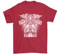 Angel Di Death Giorno Dei Morti Teschio Dotd Uomo T-Shirt 100% Cotone