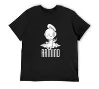 Angel DJ Armin Van Buuren Music Unisex 100% Cotton Short-Sleeve T-Shirts Black XXXL