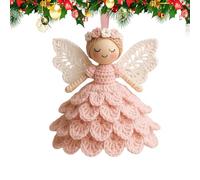 Angel Doll - Decorazioni per filati resistenti alla dissolvenza giocattolo, Ornamento della bambola angeli | Kit ornamento angelo all'uncinetto per il compleanno di natale festivi per la casa albero d