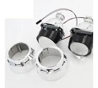 Angel Eyes, Halo Headlight Lente a doppia luce da 2,5 pollici HID luce forte modifica universale non distruttiva dei fari integrati abbaglianti e anabbaglianti(Black cover)