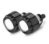 Angel Eyes, Lampadine Angel Eyes 1pair 2,5 pollici 80 mm LED Halo Angel Eyes Proiettore Lente Anabbagliante Bi LED Luci Uso adatto per H4 H7 9005 HB3 9006 HB4 Fari Uso adatto per Auto Retrofit(Right H