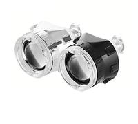 Angel Eyes, Lampadine Angel Eyes 2x 2,5 pollici LED Angel Eyes Bi-Xenon Proiettore Lente Guida leggera DRL H4 H7 H11 Auto Retrofit Styling Uso H1 Light Universal(Black Red RHD)