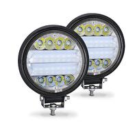 Angel Eyes, Lampadine Angel Eyes Light Light Bar 72W 24 Strage Round Farelight Auto Light for 4x4 Bar Offroad SUV ATV. Escavatore di camion Amber bianco(Dark Grey)
