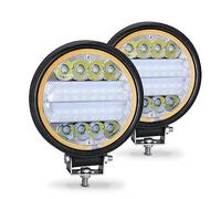 Angel Eyes, Lampadine Angel Eyes Light Light Bar 72W 24 Strage Round Farelight Auto Light for 4x4 Bar Offroad SUV ATV. Escavatore di camion Amber bianco(4)