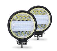 Angel Eyes, Lampadine Angel Eyes Light Light Bar 72W 24 Strage Round Farelight Auto Light for 4x4 Bar Offroad SUV ATV. Escavatore di camion Amber bianco(Brown)